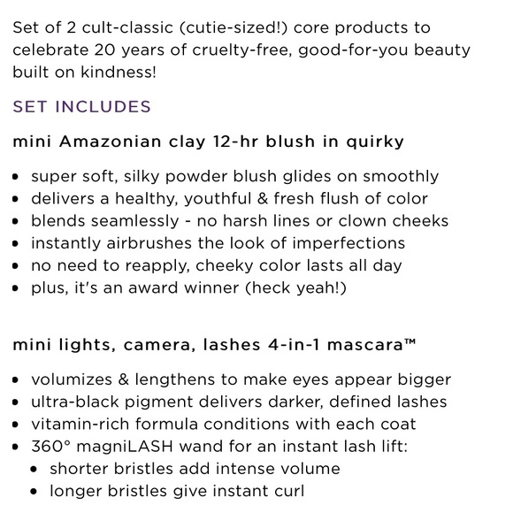 Look 👀 New TARTE Mascara & Blush Set $25 Value!! - Picture 7 of 8